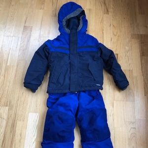 NEW Lands End Squall Boys 5/6 Jacket & 6 Snowbibs